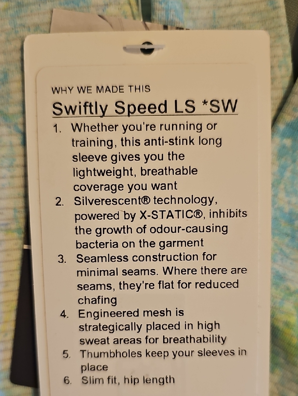 💜 Lululemon Seawheeze Marathon Swiftly LS Shirt 💜 - Picture 4 of 5